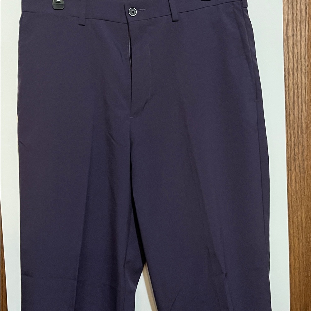 PGA Tour Men's Dark Purple Dress Pants